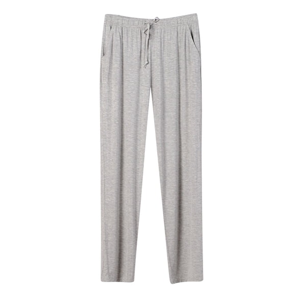 FhsagQ Pajamas Men Pajamas Sleepwear Pack Super Fit Mens Pajama Pants Home Pants Thin Elongated Oversized Casual Loose Sports Pants Men's Pajamas 3 Pack Pajamas for Men Pack Cotton White Grey XXXL