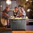 thumbnail image 4 of Costway Table de Foyer au Gaz Propane de 43 Pouces en Métal Aspect Bois avec Housse de Protection, 4 of 10