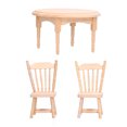 thumbnail image 4 of <p>Dollhouse Round Table, Dollhouse Kitchen Furniture Exercise Imagination Exquisite Workmanship 3pcs  For Living Room For Bedroom For Study</p>, 4 of 7