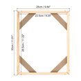 thumbnail image 2 of Unique Bargains Canvas Stretcher Bars Kit, 12x10 Inch Rectangle Solid Wood Frame for Paint, Prints, Oil Paintings, Wood Color, 2 of 5