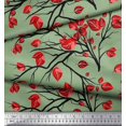 thumbnail image 2 of Soimoi Poly Georgette Fabric Branch & Leaves Artistic Print Sewing Fabric Yard 42 Inch Wide, 2 of 3