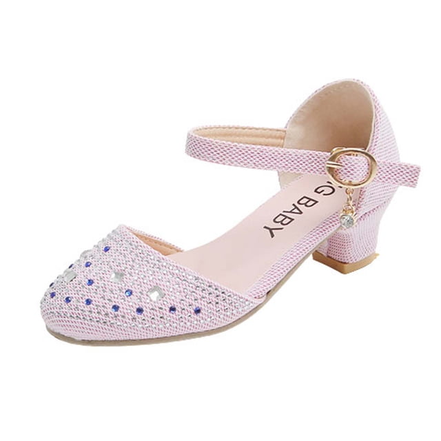Baby Girl Childrens Rhinestone Decoration Princess Shoes Casual Buckle Sandals