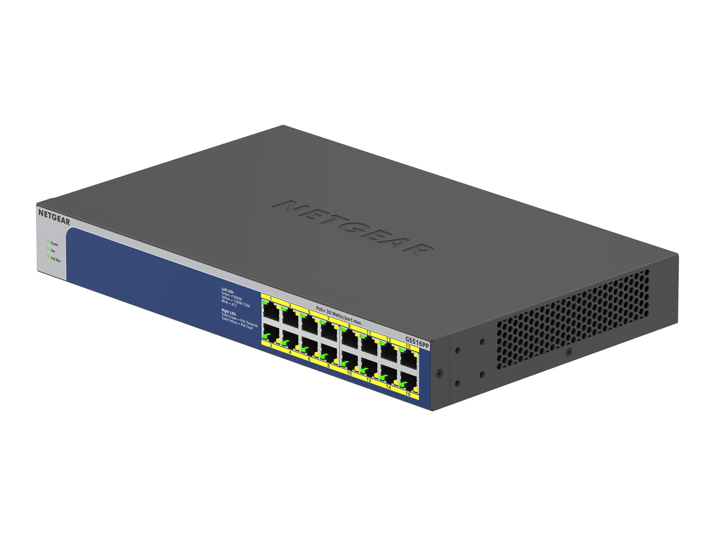 Netgear GS516PP-1 GS516PP Commutateur Ethernet 00NAS