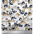 thumbnail image 1 of Soimoi Brown Rayon Fabric Camouflage Texture Printed Fabric 1 Yard 56 Inch Wide, 1 of 3