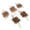 thumbnail image 3 of 5pcs Bird  Toys, Parrots Cage Chew Toy Safe Cardboard Blocks Beads For Macaws African Grey And  Parrots, 3 of 8