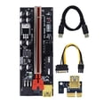 thumbnail image 3 of tredstone 5x USB 3 Riser Board VER009S GOLD PCI-E 1x to 16x Powered 60cm PCIe Extender Red Slot+Black Wire 1Set, 3 of 6