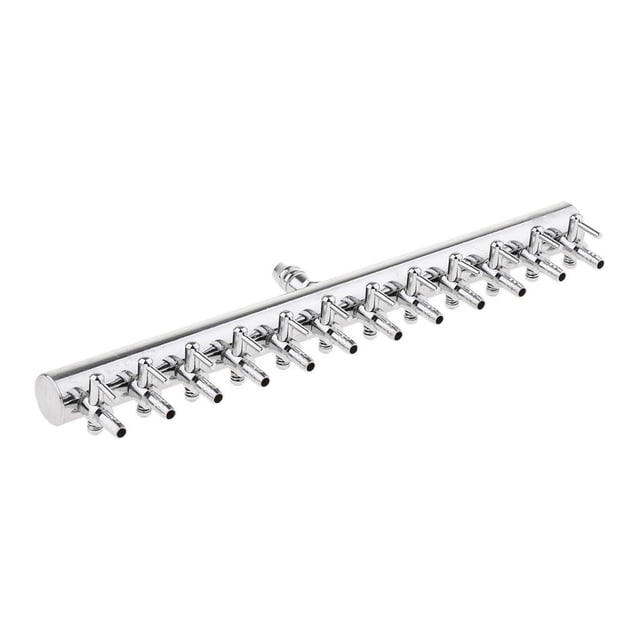 lionlar Single Row Design 12 Way Outlet Aquarium Air Flow Valve Distributor Splitter