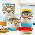 thumbnail image 3 of EuroCeramica Zanzibar Zanzibar-3pcs Canister, 3-Piece Set, Multicolor, 3 of 4