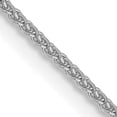 thumbnail image 1 of 14k White Gold 16 Inch 1.05mm Spiga Chain Necklace Pendant Charm Wheat, 1 of 9