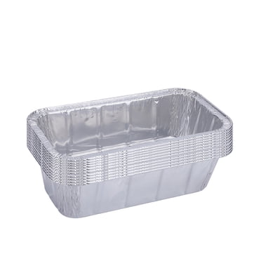 10-Pack Disposable Aluminum Foil Trays, Thickened Rectangular Baking Pans for Grilling, Catering, and Meal Prep