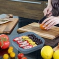 thumbnail image 1 of Avdolw 18cm Square Fruit Tray - Stylish & Spacious for Home Coffee Table, Easy Clean Snack & Candy Dish (Food Tray Only), 1 of 5