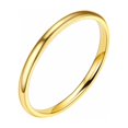 thumbnail image 1 of 2Mm Stainless Steel Smooth Ring Titanium Steel Couple Ring Jewelry Size 5-12, 1 of 9
