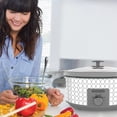 thumbnail image 2 of BLACK+DECKER Slow Cooker | 7 Quart (8+ Servings) | Dishwasher Safe | Geometric Pattern | White | SC1007D, 2 of 8