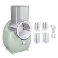 thumbnail image 2 of Electric Vegetable Shredder, Portable Rechargeable with 3 Blades Cheese Grater for Chopping and Shredding, Safety Lock for Kitchen Use, 2 of 7
