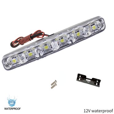 Car Daytime Running Lights 12V 6LED DRL Super Bright Flexible Waterproof Daytime Running Driving Lights Fog Lamps Signal Light