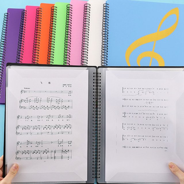 mmirethe Dossier de Musique A4 Élégant Sécurise les Notes de Musique Léger et Portable Vert 1ensemble