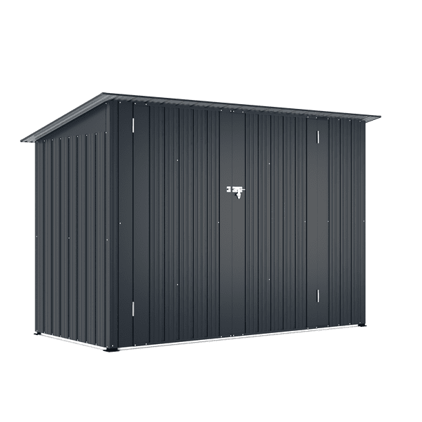 YODOLLA Outdoor Storage Shed, 3 x 7 Ft Bike Sheds & Outdoor
