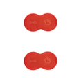 thumbnail image 2 of Maytalsory Easy To Clean Pet Mat Variety Of Styles Dog Accessory Safe And Non-toxic Red 2Set, 2 of 6