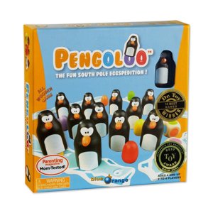 Blue Orange Pengoloo Wooden Memory Game