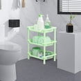 thumbnail image 4 of Meitianfacai 3-Layer Storage Rack for Bathroom and Kitchen - Freestanding Plastic Storage Organizer Shelf for Bathroom, 4 of 6