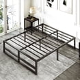 thumbnail image 1 of Amolife Full Size Metal Platform Bed Frame with 14" Under Bed Storage, 1 of 10