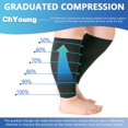 thumbnail image 2 of Aosijia 6XL Plus Size Calf Compression Sleeve for Women & Men  Extra Wide Leg Support for Shin Splints  Leg Pain Relief and Support Circulation  Swelling  Travel  Work  Sports and Daily W, 2 of 12