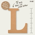 thumbnail image 4 of Plaid Bois Inachevé 5" Lettres, 4 of 7