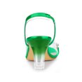 thumbnail image 2 of BLISSFUL STEP Women's Flower Rhinestone Slingback Clear Mid Heel Slip On Sandals Grass Green 9.5, 2 of 7