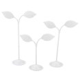 thumbnail image 3 of tredstone 3x Iron T Bar Earring Necklace Jewelry Display Stand Rack White-Leave, 3 of 9