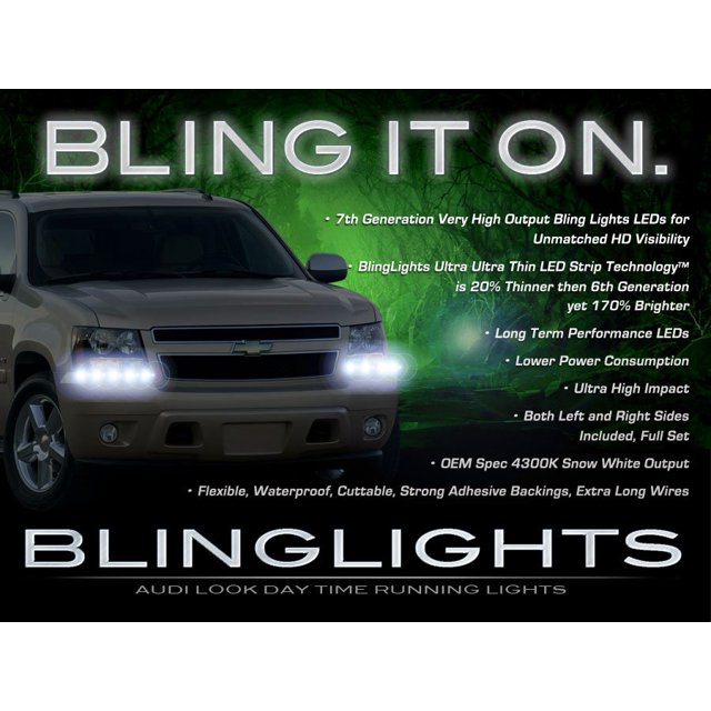 Pour GMC Yukon LED DRL Tête Lumière Bandes Jour Temps Lampe de Course Kit