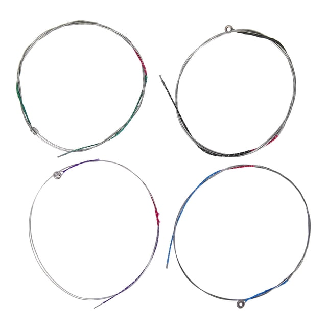 Rosvola Full Set Violin Replacement Steel Strings E-A-D-G for 4/4 Violin Parts, 4/4 Violin Accessory, Violin String