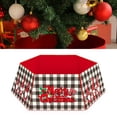 thumbnail image 3 of FAROOT Christmas Tree Skirt Santa Claus Letter Print Decorative Apron, 3 of 5