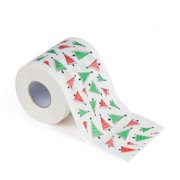 Bathroom Paper Christmas Printed Home Santa Claus Bathroom Toilet Rolls Paper Supplies Christmas Decor Tissue 170 Sheets Toilet Paper