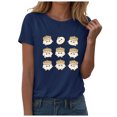 thumbnail image 1 of DXOUPM T Shirts for Women Cute Dumpling Print Round Neck Short Sleeved Soft Summer Tops, 1 of 3