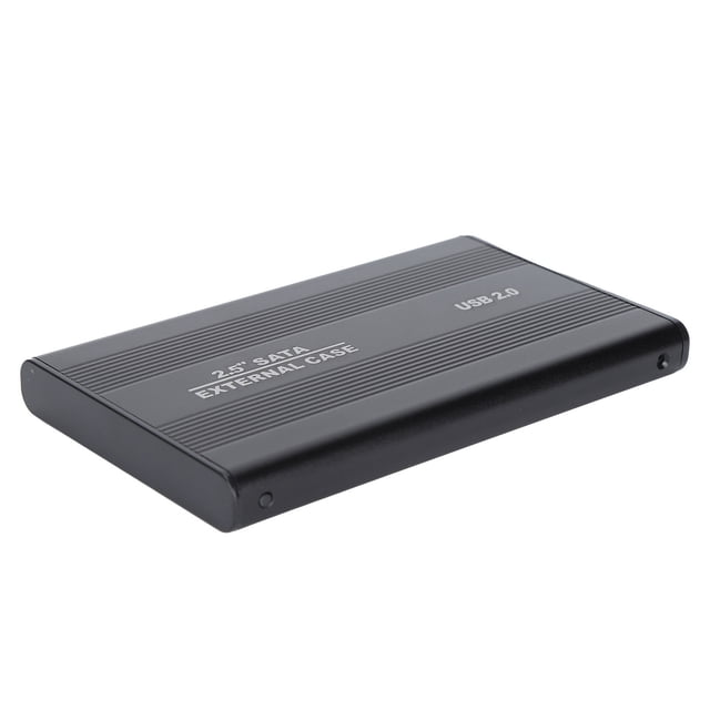 2.5in 2TB Portable External Hard Drive Enclosure, HDD Plug Play 3TB USB2.0 SSD Disk Box 1tb External Hard Enclosures For OS X Laptops Data Storage Noir Drive HDD SSD Laptops