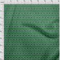 thumbnail image 4 of oneOone Georgette Viscose Green Fabric Ikat Craft Projects Decor Fabric Printed By The Yard 42 Inch Wide, 4 of 4