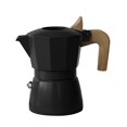 thumbnail image 3 of Rongfmy Pots 100ml Aluminum Restaurant Durable Portable Stovetop Espresso Maker black, 3 of 9