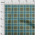 thumbnail image 1 of oneOone Viscose Jersey Fabric Madras Check Print Sewing Fabric BTY 60 Inch Wide, 1 of 5