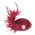 thumbnail image 1 of Elegant French Feather Mini Top Hat Fascinator Bridal Hair Accessory For Weddings Parties And Special Events, 1 of 3