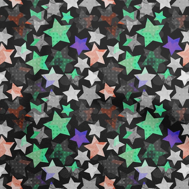oneOone Silk Tabby Black Fabric Galaxy Craft Projects Decor Fabric Printed By The Yard 42 Inch Wide