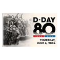 thumbnail image 1 of Openpig D DAY 80th Anniversary Flag Banner Decorations Normandie One Sided Decorations Memorabilia, 1 of 1