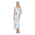 thumbnail image 1 of Robe Maxi à Imprimé Floral Hawaïen Luau pour Femme, Décolleté Cœur, L Sable Plage Crème, 1 of 5