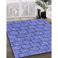 thumbnail image 3 of Ahgly Tapis Rectangulaire Lavable en Machine Bleu Ciel, 4 Pieds x 6 Pieds, 3 of 7