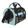 thumbnail image 3 of Cat Carrier Bag, Pet Travel Bag Portable  Ventilation Iron Frame Zip  For Outdoor Light Blue,Light Gray,Light Pink, 3 of 8