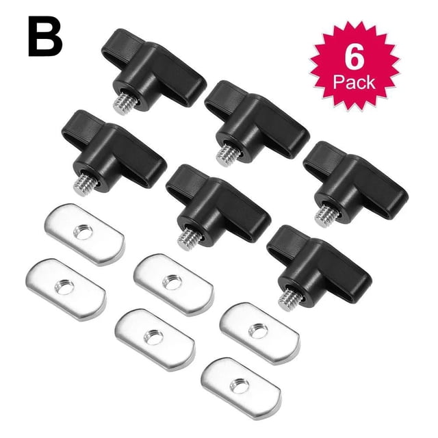 6 Kit Track Mounting Bolts Nuts Stainless Steel Rail Tie Down Screws for Kayak