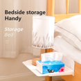 thumbnail image 4 of Storage Shelf Punch Free Foldable Stretchable Plastic No Punching Mounted Bedside Shelf Bedroom Organizer Stand Daily Use, 4 of 8