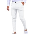 thumbnail image 1 of Pantalon d'Été pour Homme à Jambe Droite, Mince, Décontracté, de Style Professionnel, 1 of 5