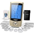 thumbnail image 1 of DOMAS TENS Unit Muscle Stimulator, Dual Channel TENS EMS Unit for Pain Relief, Rechargeable 24 Modes TENS Machine Massager with 12 Pads, ABS Pads Holder, USB Cable and Dust-Proof Storage Bag, 1 of 3