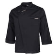 thumbnail image 3 of Unisex Men Chef Jacket Long Sleeve Shirt Coat Baker Jacket Kitchen Uniform Uniform Workwear With Concealed Buttons XXL black, 3 of 8