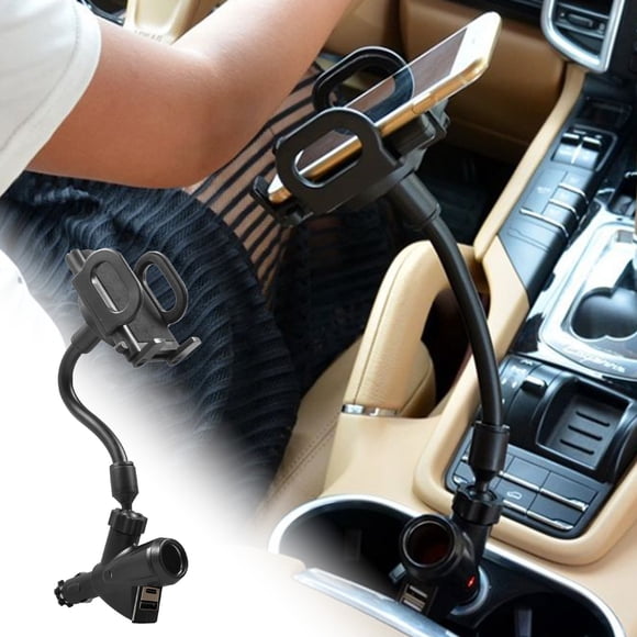 RKSTN Phone Holders for Your Car USB In-Car Cell Phone 360 Rotating Car Lighter Charging Multifunctional Tablet Universal Support
